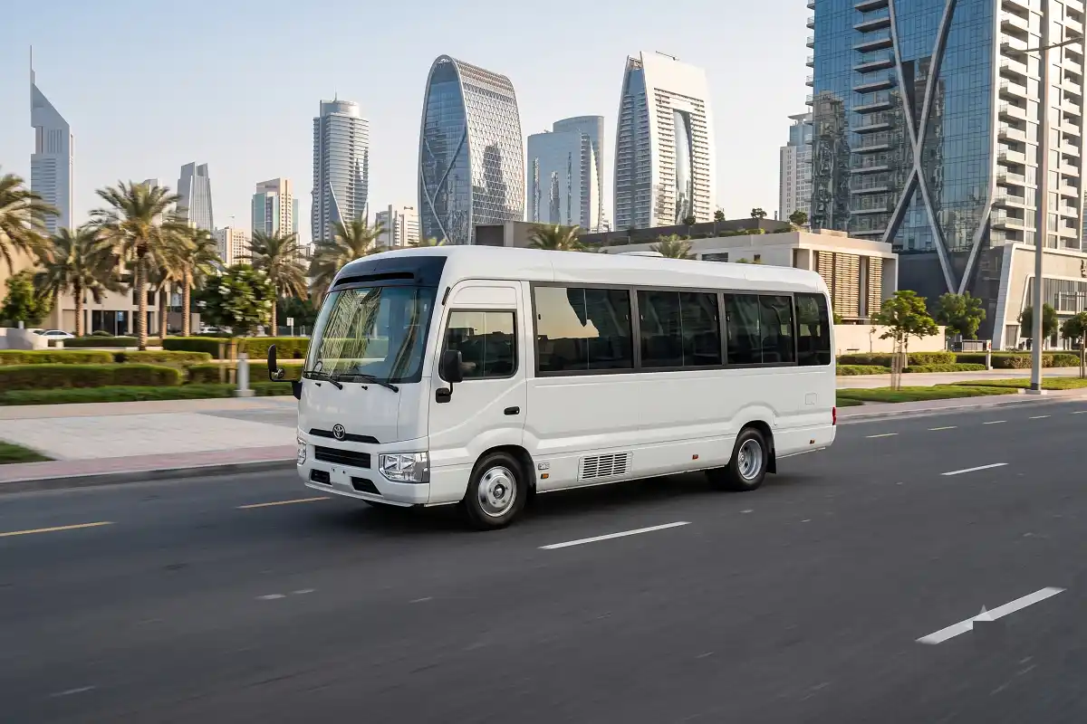 Coaster 20 Seater Bus Rental in Dubai