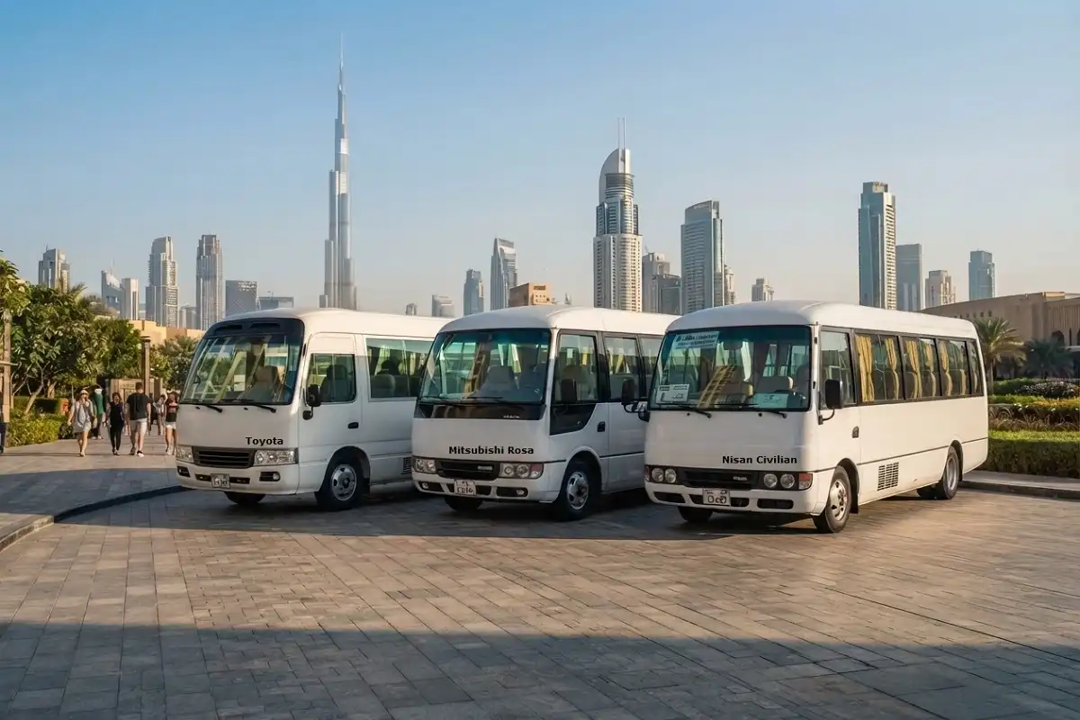 Coaster Bus Rental in Dubai | Muhammad Bus Rental