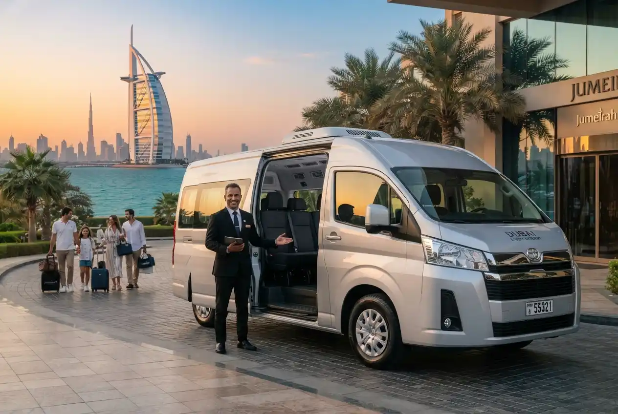 Hiace 10, 12 & 15 Seater Van Rental Dubai
