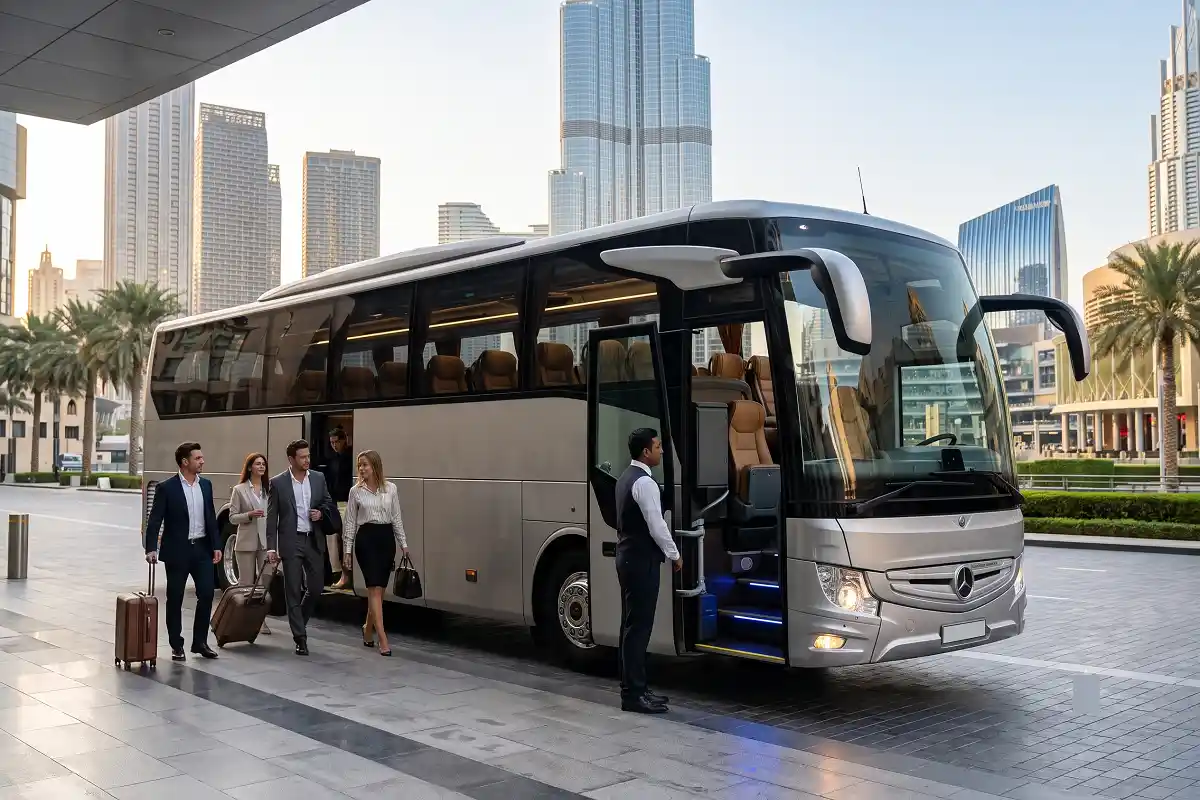 VIP Luxury Bus Coach 35 Seater Rental Dubai